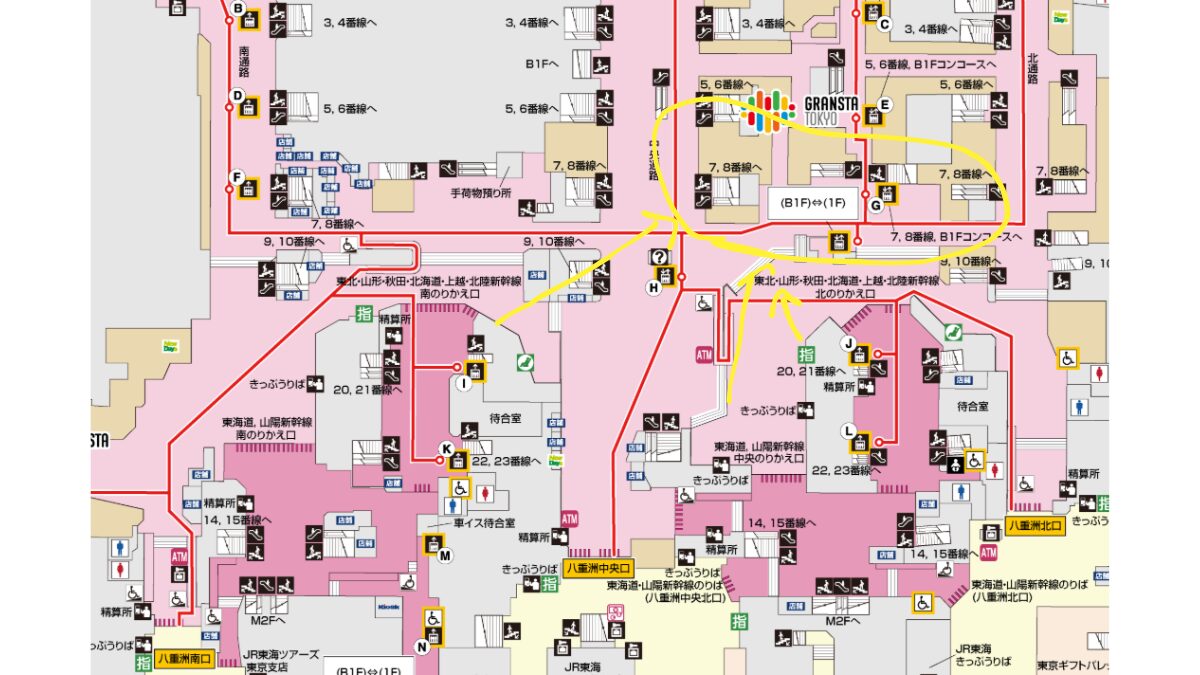 東京駅構内MAP